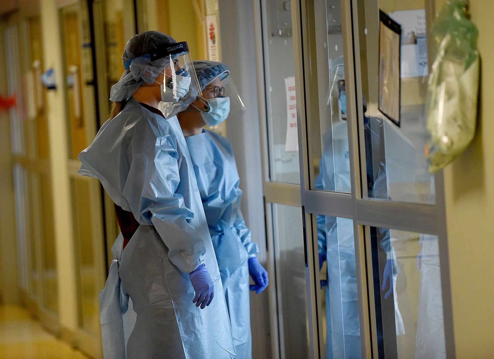 Checking on a patient